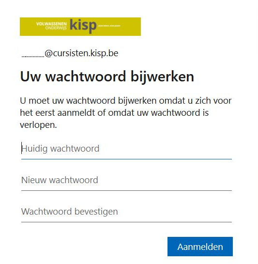 Wachtwoord bijwerken